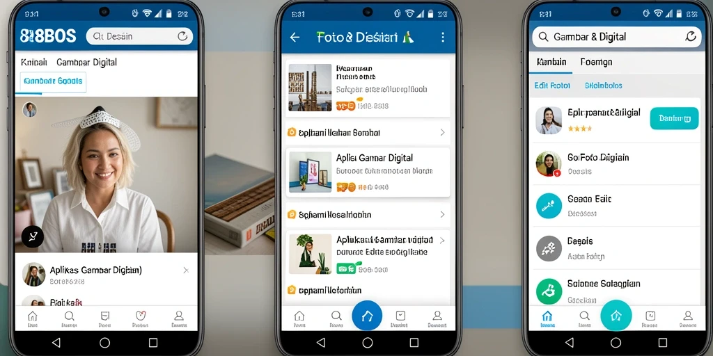 Tampilan antarmuka pengguna aplikasi 88BOS untuk Gambar Digital.