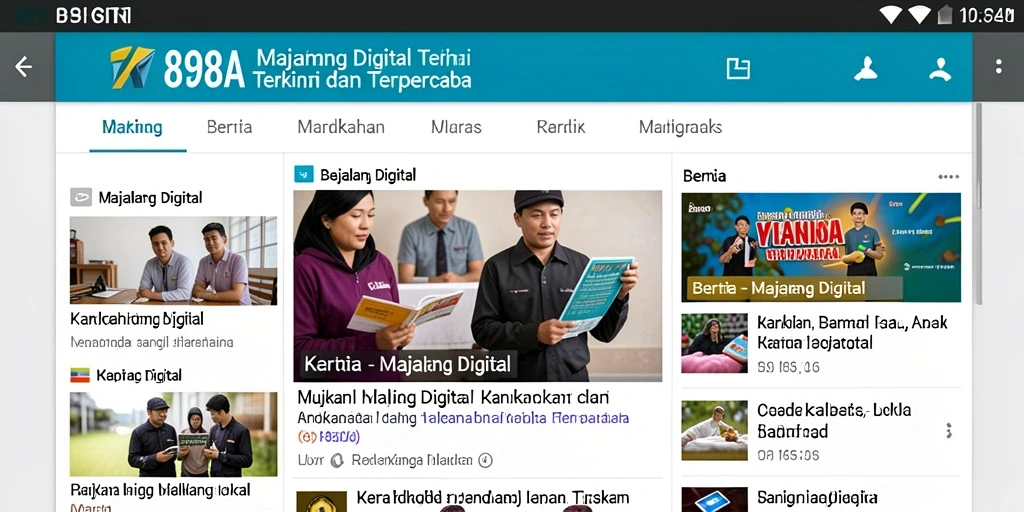 Tampilan antarmuka utama 898A yang menarik dan mudah digunakan.