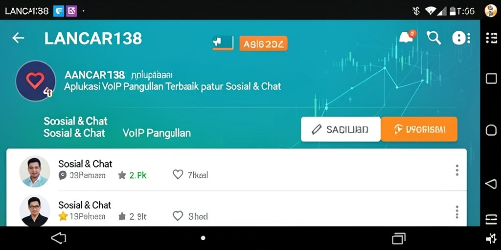 Antarmuka interaktif dari LANCAR138 yang mendukung VoIP Panggilan.
