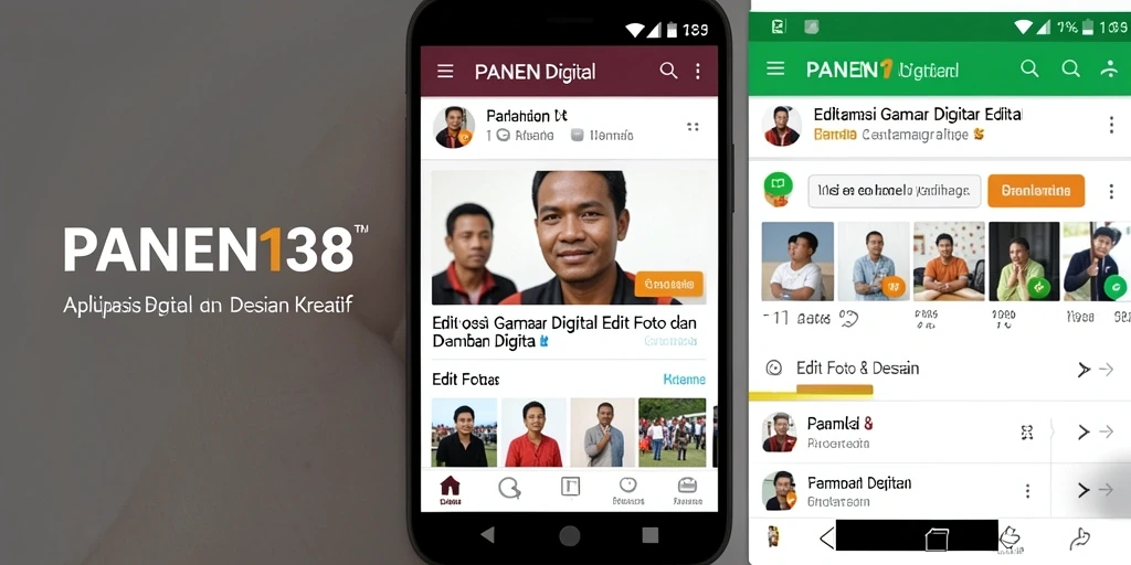Antarmuka aplikasi PANEN138 untuk pengeditan gambar yang intuitif.